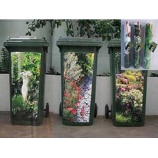 2 x wheelie sulo rubbish bin stickers choose from three fabulous garden designs   162623959758
